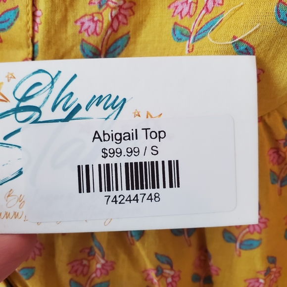 NWT Oh My Stars Floral Abigail Embroidered Top - Picture 8 of 8
